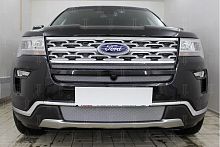 Защита радиатора Ford Explorer 2018- chrome низ