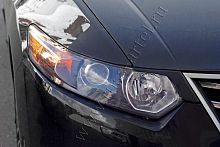 Накладки на передние фары (реснички) Honda Accord VIII 2010-2012 рестайлинг