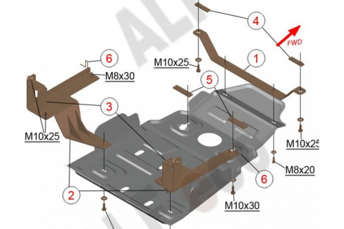 UAZ Patriot 2013-2016 V-2,7      Dymos /  2,0 