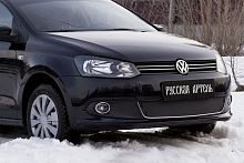 Зимняя заглушка решётки переднего бампера (Highline) Volkswagen Polo V 2009-2016