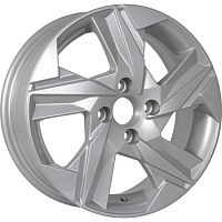 KDW KD1520 R15x6 4x100 ET46 CB54.1 Light_Silver_Painted