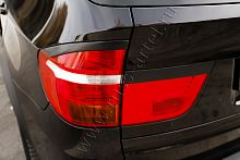 Накладки на задние фонари (реснички) BMW X5 (E70) 2007-2010