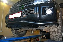 Бампер передний силовой/защита штатного бампера  Toyota Land Cruiser 200 2007-2015 c защитой радиатора