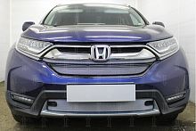Защита радиатора Honda CR-V V 2016- (2 части) chrome верх